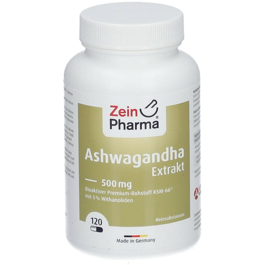 Zein Pharma - Ashwagandha Extract 500mg (120caps)