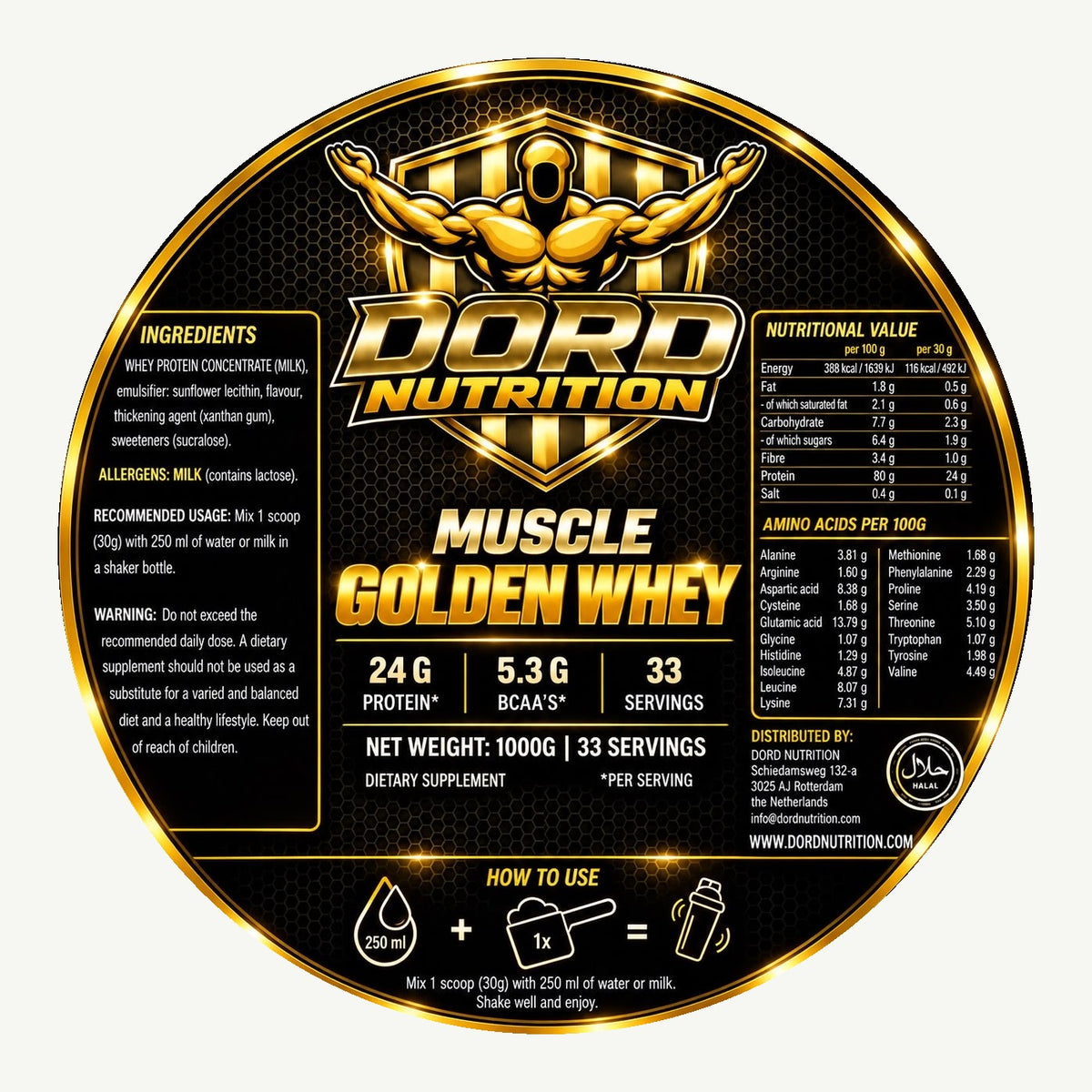 Dord Nutrition - Muscle Golden Whey (1000 g)